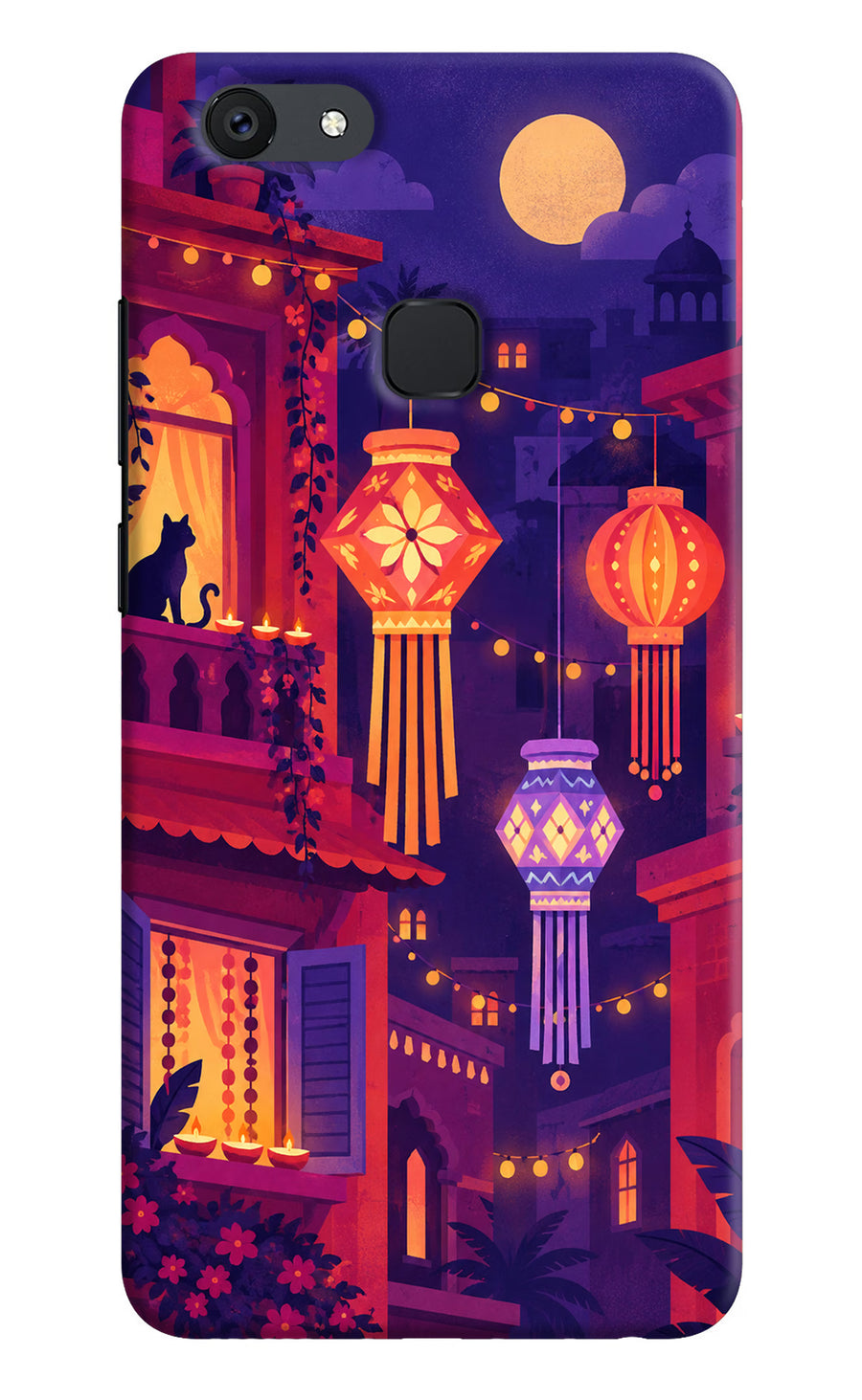 Lantern Lane Vivo V7 Back Cover, Hard case