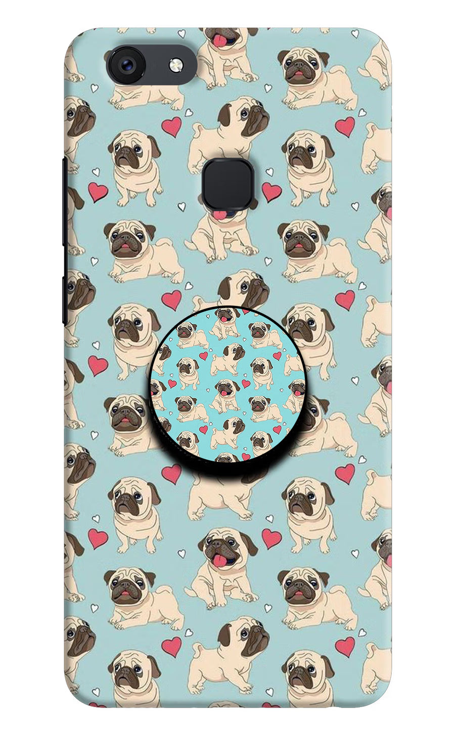 Pug Dog Vivo V7 Pop Case, Hard case