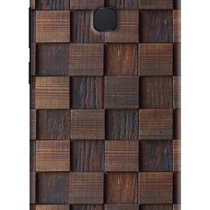 Wooden Cube Design Vivo V7 plus Hard Case Back Cover by Casekaro