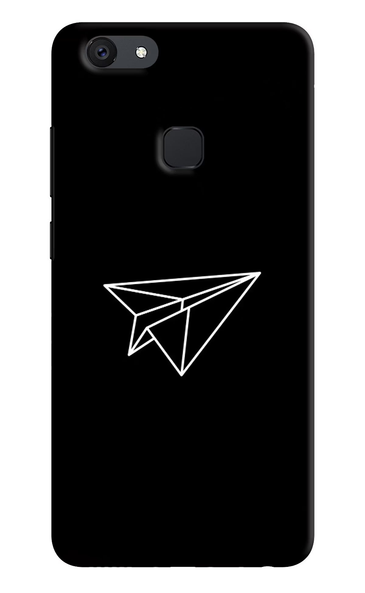 Paper Plane White Vivo V7 plus Hard Case Back Cover by Casekaro