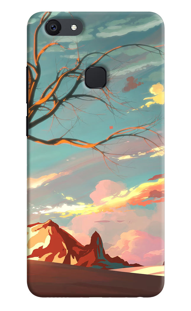 Scenery Vivo V7 plus Hard Case Back Cover by Casekaro
