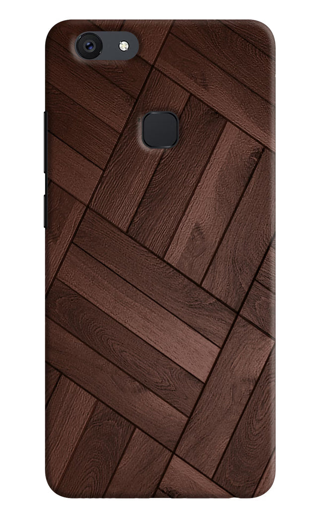 Wooden Texture Design Vivo V7 plus Hard Case Back Cover by Casekaro