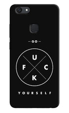 Go Fuck Yourself Vivo V7 plus Hard Case Back Cover by Casekaro