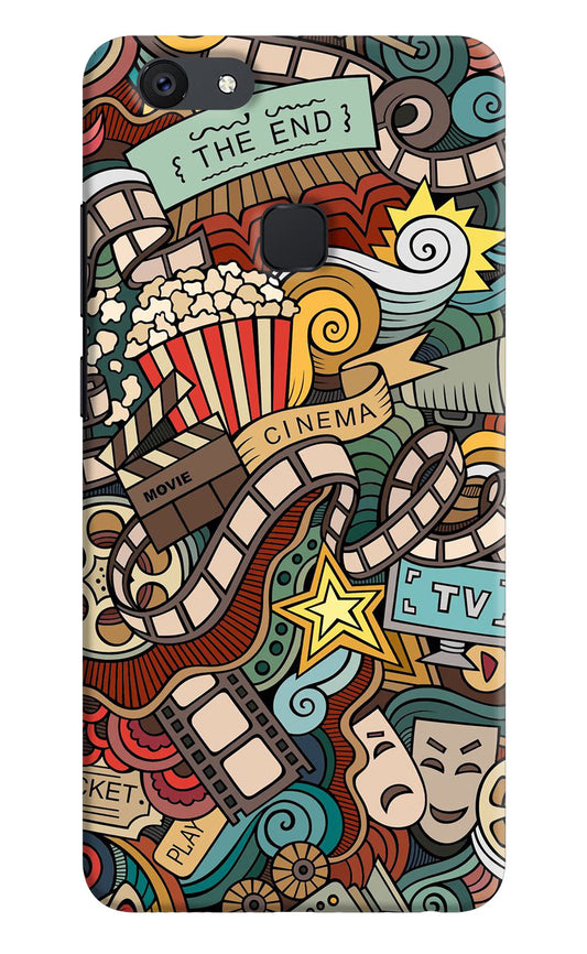 Cinema Abstract Vivo V7 plus Hard Case Back Cover by Casekaro