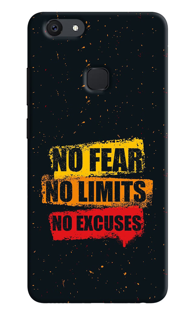 No Fear No Limits No Excuse Vivo V7 plus Hard Case Back Cover by Casekaro
