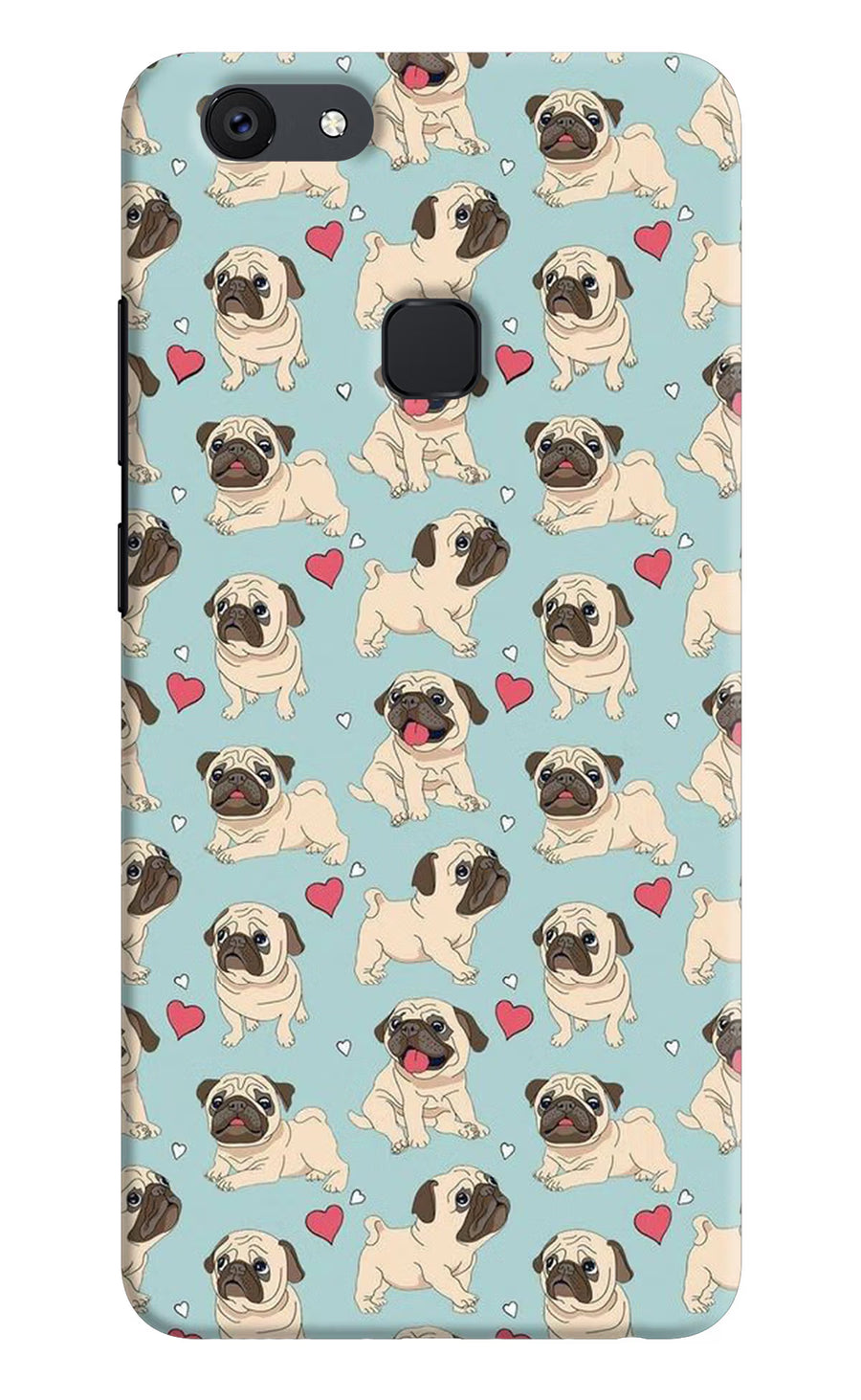 Pug Dog Vivo V7 plus Back Cover, Hard case