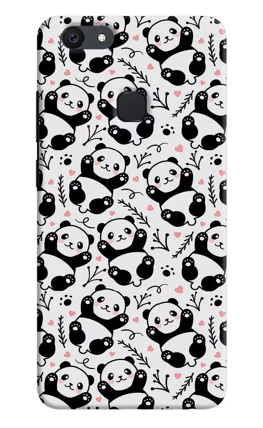 Cute Panda Vivo V7 plus Hard Case Back Cover by Casekaro
