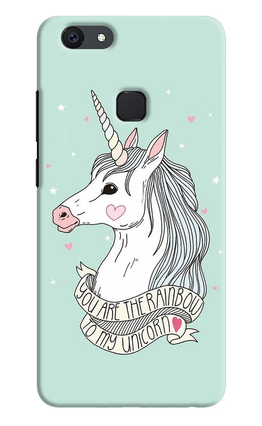 Unicorn Wallpaper Vivo V7 plus Hard Case Back Cover by Casekaro