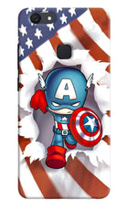 Captain America Vivo V7 plus Hard Case Back Cover by Casekaro