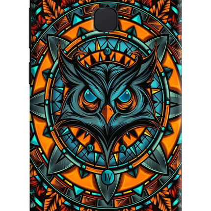 Angry Owl Art Vivo V7 plus Hard Case Back Cover by Casekaro