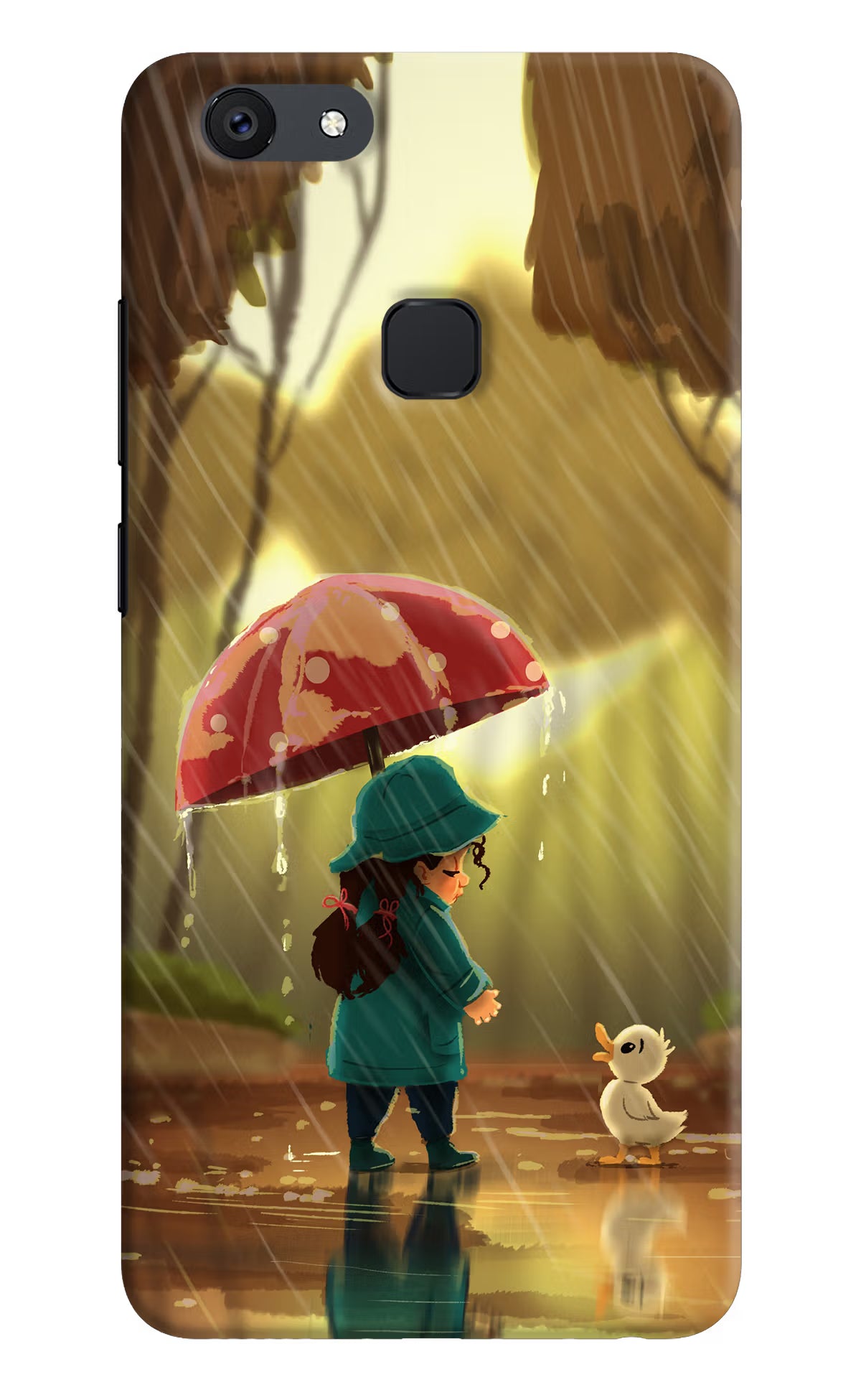 Rainy Day Vivo V7 plus Hard Case Back Cover by Casekaro