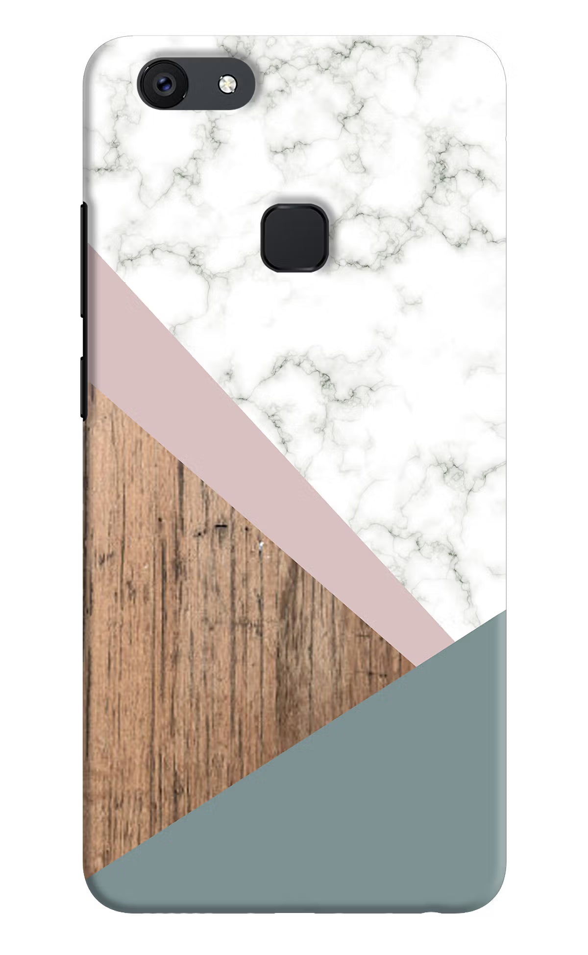 Marble wood Abstract Vivo V7 plus Hard Case Back Cover by Casekaro