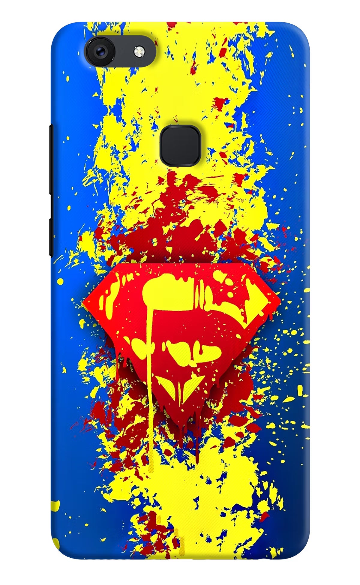 Superman logo Vivo V7 plus Hard Case Back Cover by Casekaro
