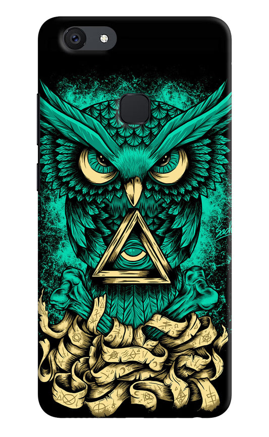 Green Owl Vivo V7 plus Hard Case Back Cover by Casekaro