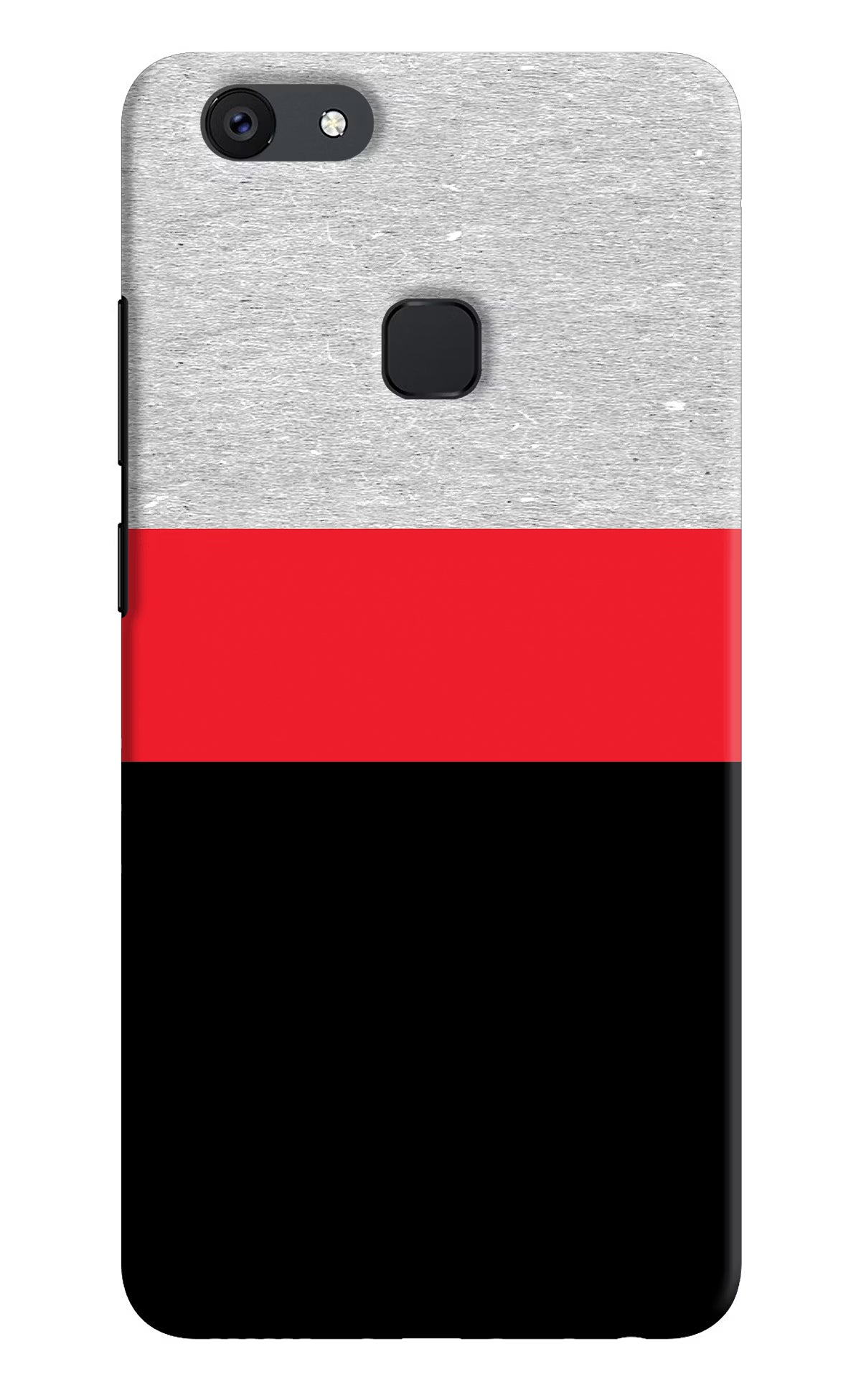 Tri Color Pattern Vivo V7 plus Hard Case Back Cover by Casekaro