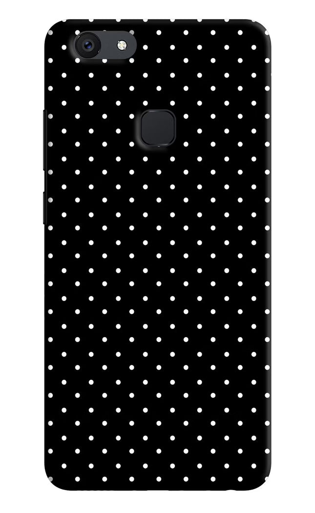 White Dots Vivo V7 plus Hard Case Back Cover by Casekaro