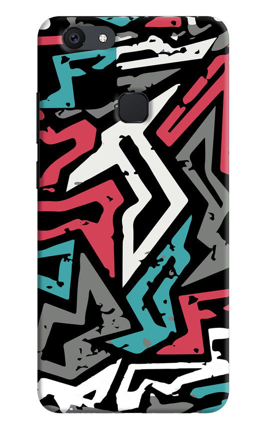 Geometric Graffiti Vivo V7 plus Hard Case Back Cover by Casekaro