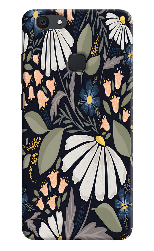 Flowers Art Vivo V7 plus Hard Case Back Cover by Casekaro