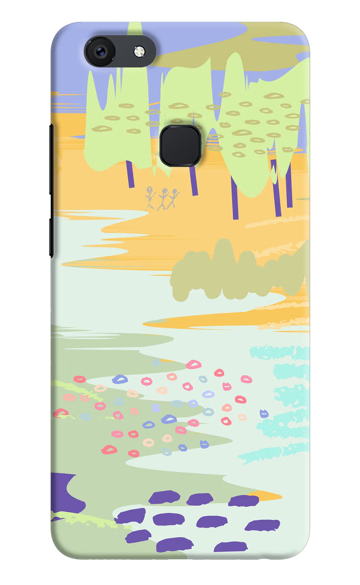 Scenery Vivo V7 plus Hard Case Back Cover by Casekaro