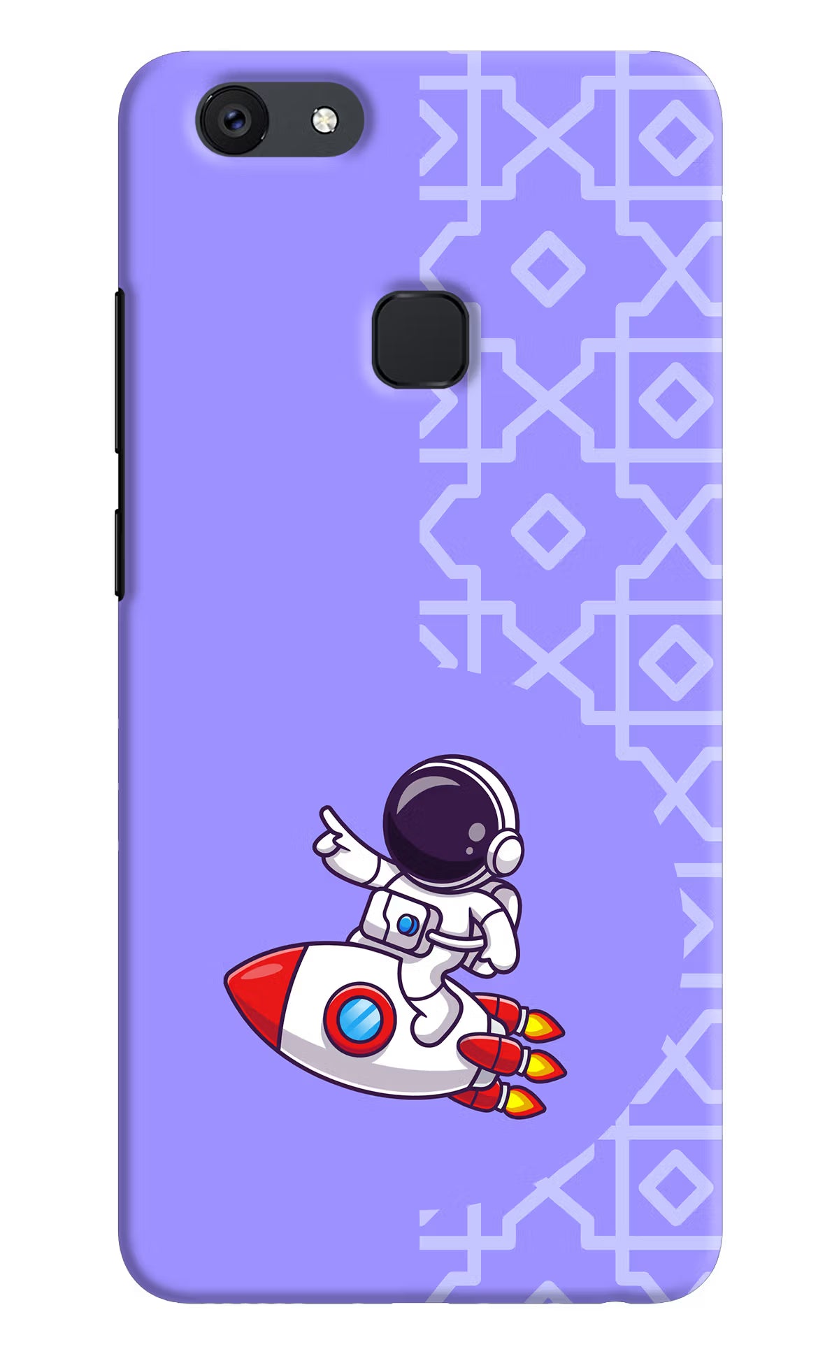 Cute Astronaut Vivo V7 plus Hard Case Back Cover by Casekaro
