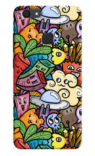 Veggie Doodle Vivo V7 plus Hard Case Back Cover by Casekaro