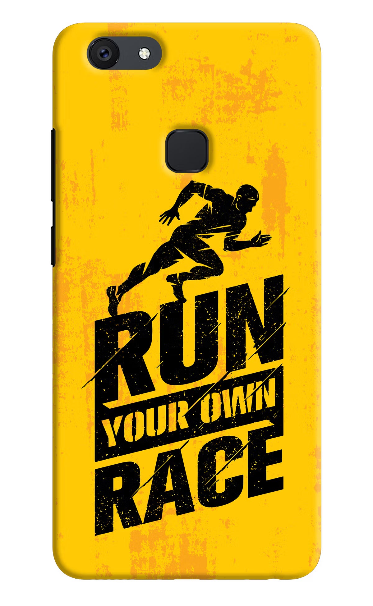 Run Your Own Race Vivo V7 plus Hard Case Back Cover by Casekaro