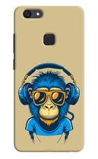 Monkey Headphone Vivo V7 plus Hard Case Back Cover by Casekaro