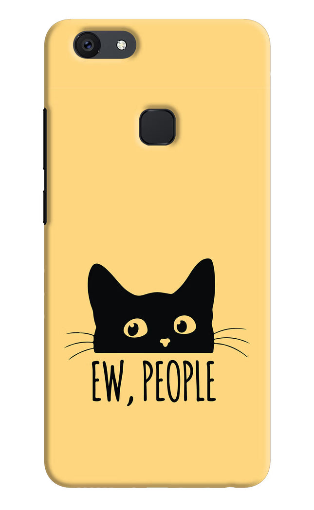 Ew People Catitude Vivo V7 plus Hard Case Back Cover by Casekaro