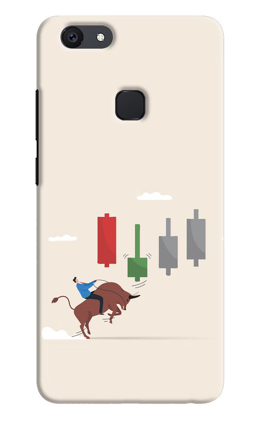 Bull Trading Momentum Vivo V7 plus Hard Case Back Cover by Casekaro