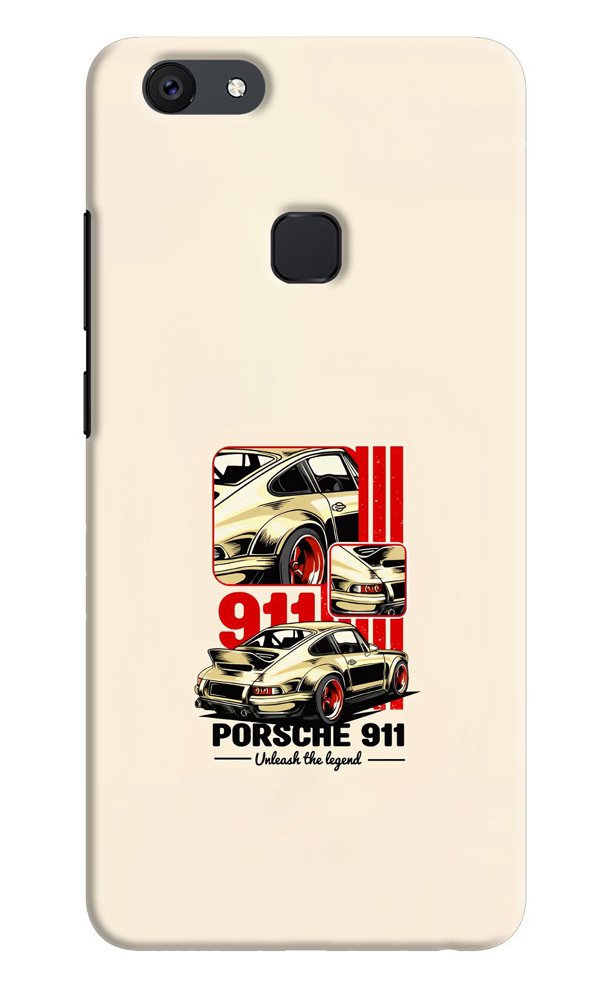 Classic Porsche 911 Vivo V7 plus Hard Case Back Cover by Casekaro