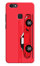 Red Velocity Vivo V7 plus Hard Case Back Cover by Casekaro