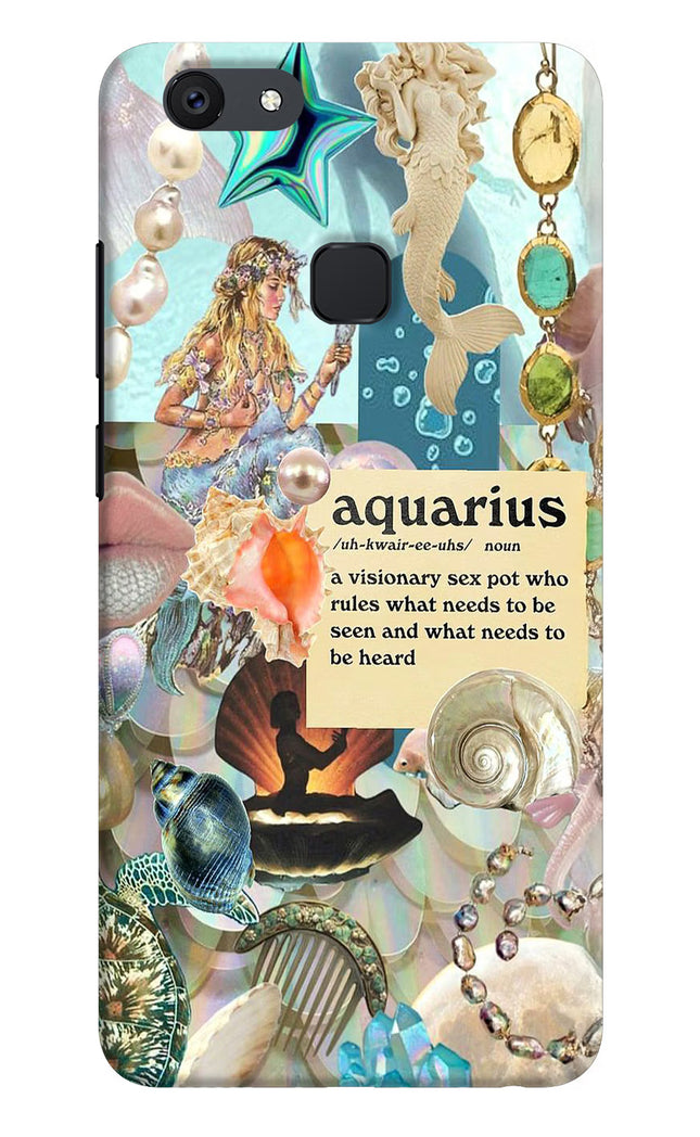 Aquarius Zodiac Vivo V7 plus Hard Case Back Cover by Casekaro