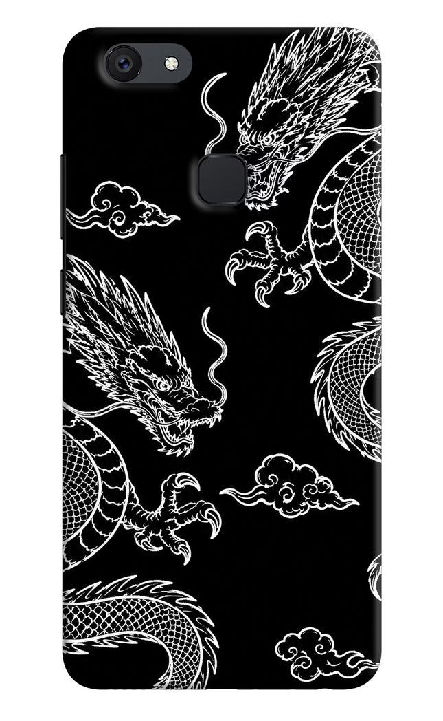Twin Dragons Vivo V7 plus Hard Case Back Cover by Casekaro