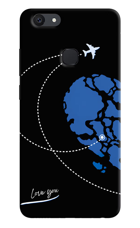 Love Orbit Vivo V7 plus Hard Case Back Cover by Casekaro