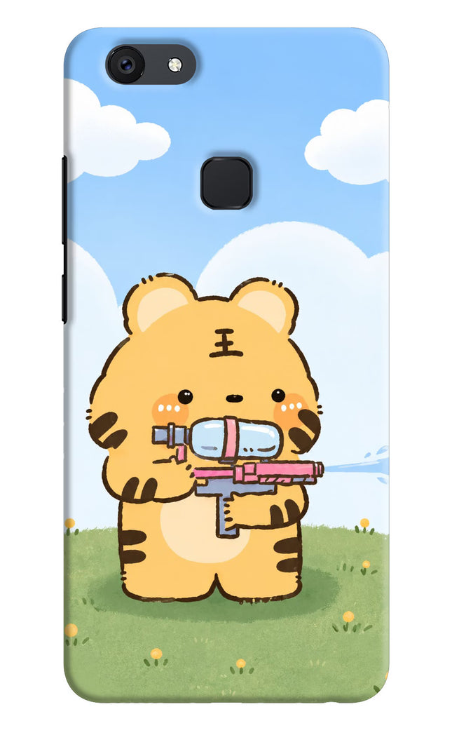 Tiger Treat Vivo V7 plus Hard Case Back Cover by Casekaro