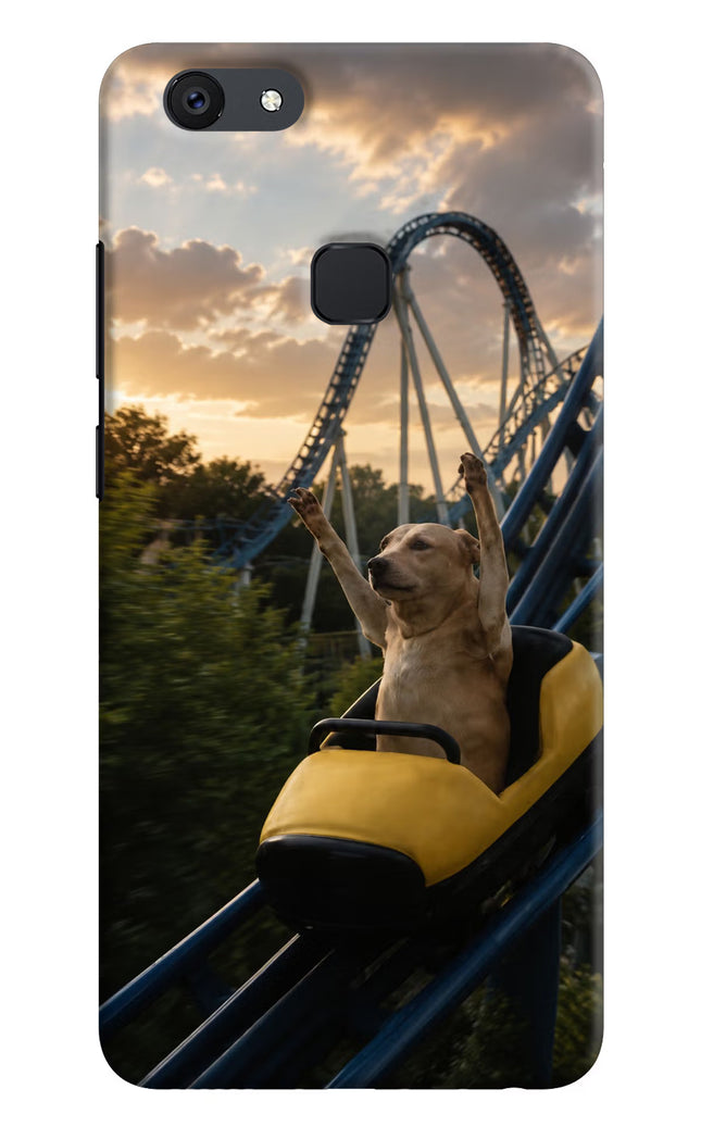 Rollercoaster Dog Vivo V7 plus Hard Case Back Cover by Casekaro