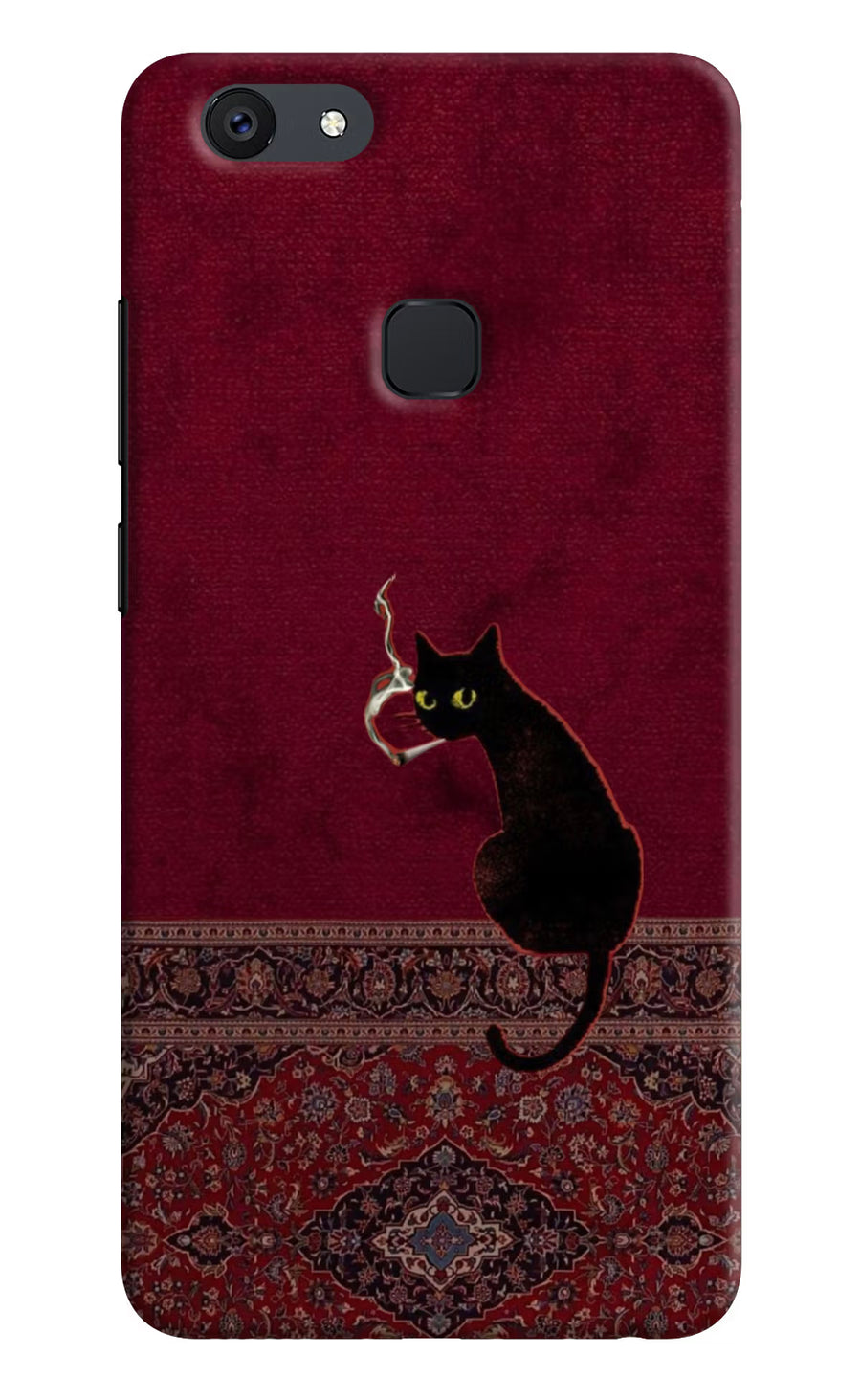 Midnight Cat Vivo V7 plus Back Cover, Hard case