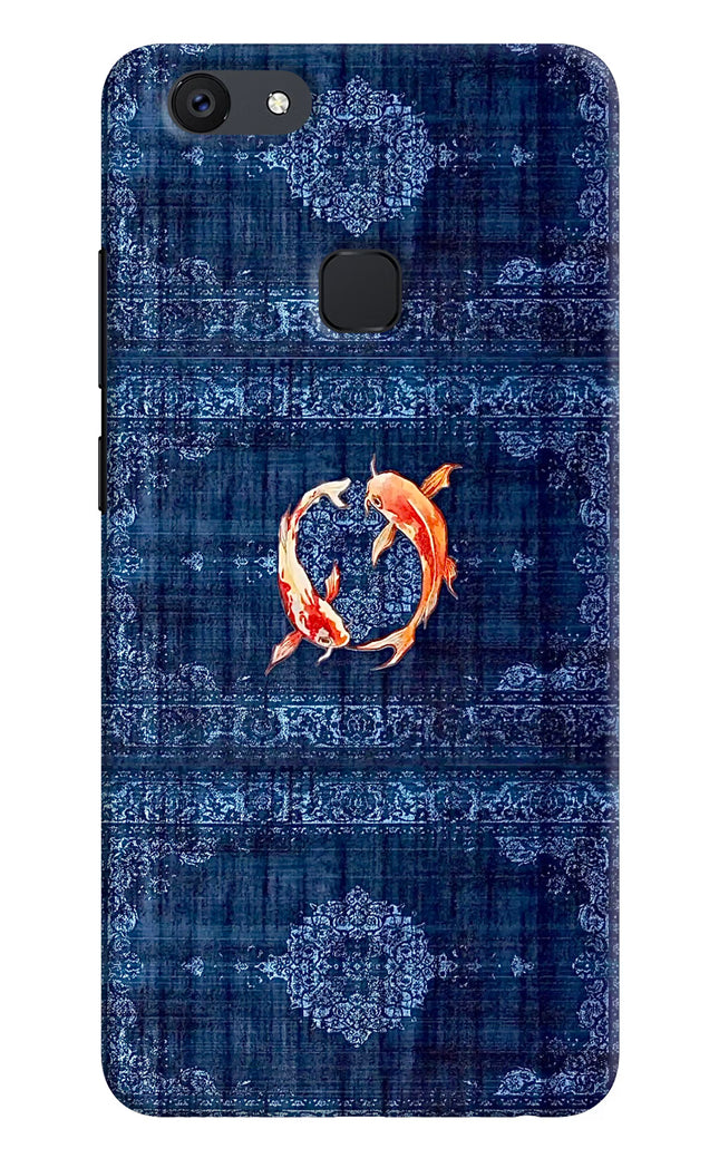 Koi Blue Vivo V7 plus Hard Case Back Cover by Casekaro