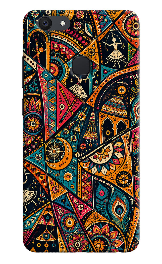 Folk Print Vivo V7 plus Hard Case Back Cover by Casekaro