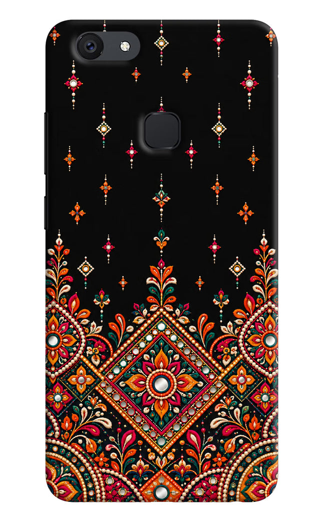 Noir Mehfil Vivo V7 plus Hard Case Back Cover by Casekaro