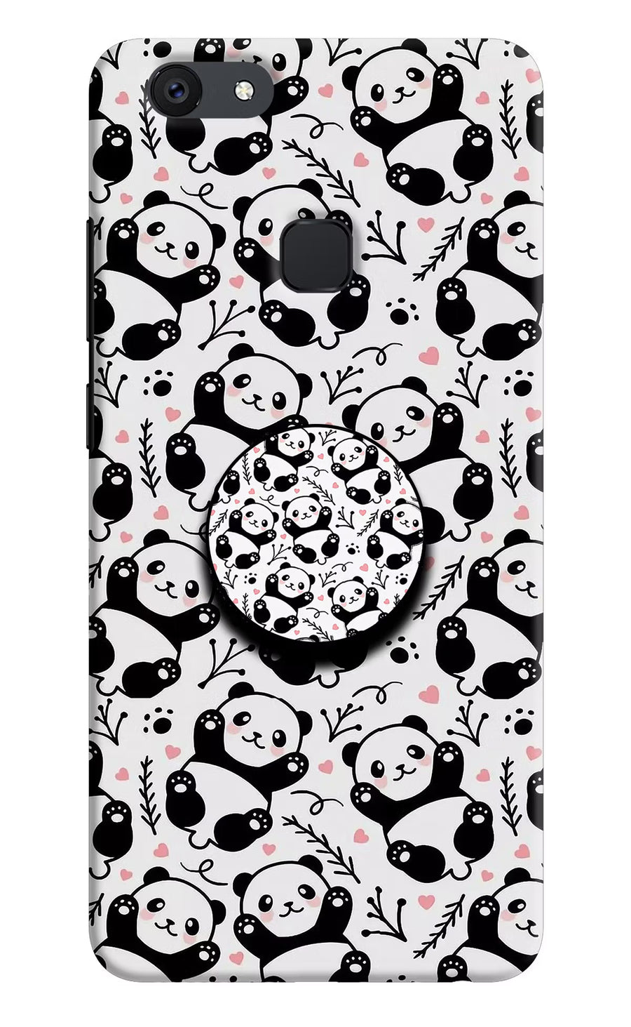 Cute Panda Vivo V7 plus Pop Case, Hard case