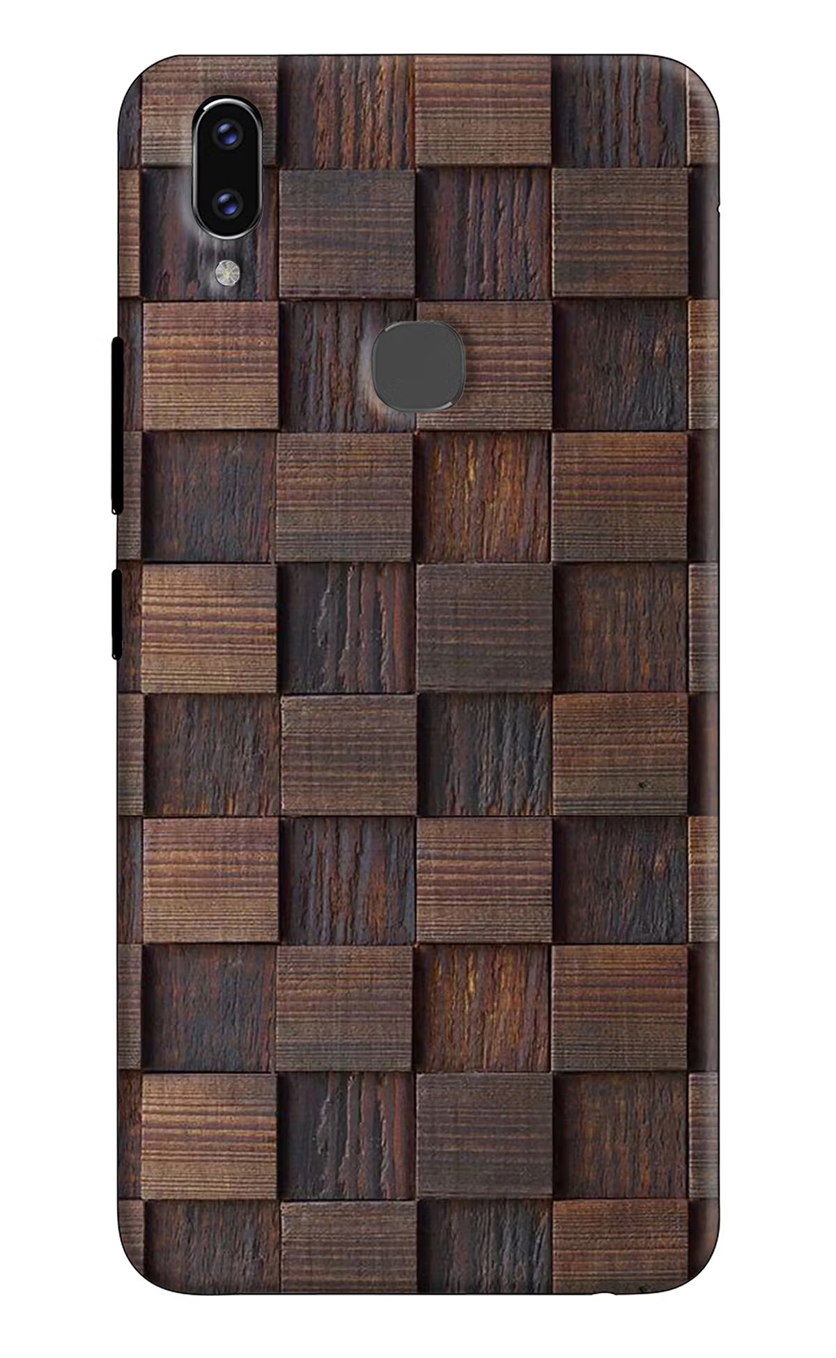 Wooden Cube Design Vivo V9/V9 Pro/V9 Youth Hard Case Back Cover by Casekaro
