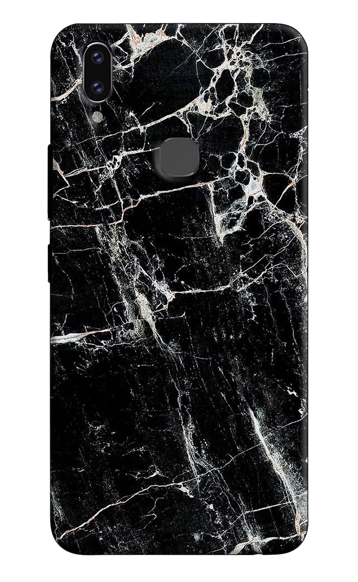 Black Marble Texture Vivo V9/V9 Pro/V9 Youth Hard Case Back Cover by Casekaro