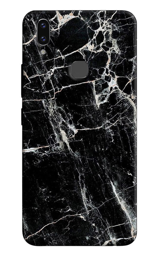 Black Marble Texture Vivo V9/V9 Pro/V9 Youth Hard Case Back Cover by Casekaro
