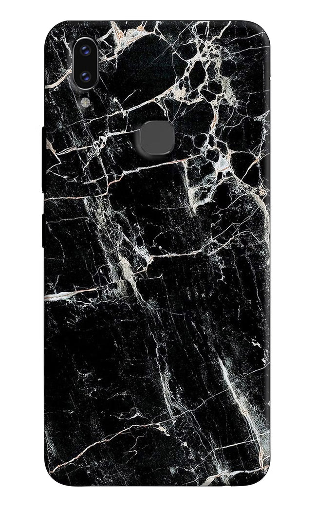Black Marble Texture Vivo V9/V9 Pro/V9 Youth Hard Case Back Cover by Casekaro
