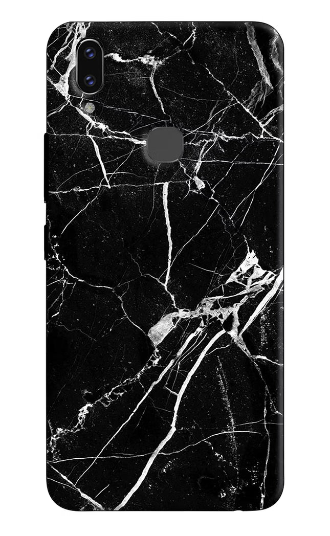 Black Marble Pattern Vivo V9/V9 Pro/V9 Youth Hard Case Back Cover by Casekaro