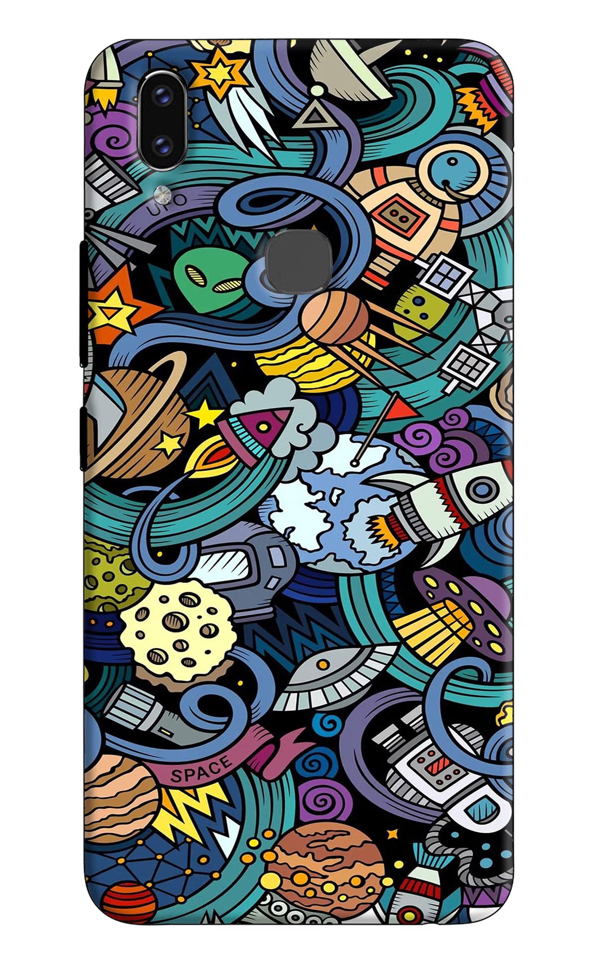 Space Abstract Vivo V9/V9 Pro/V9 Youth Hard Case Back Cover by Casekaro