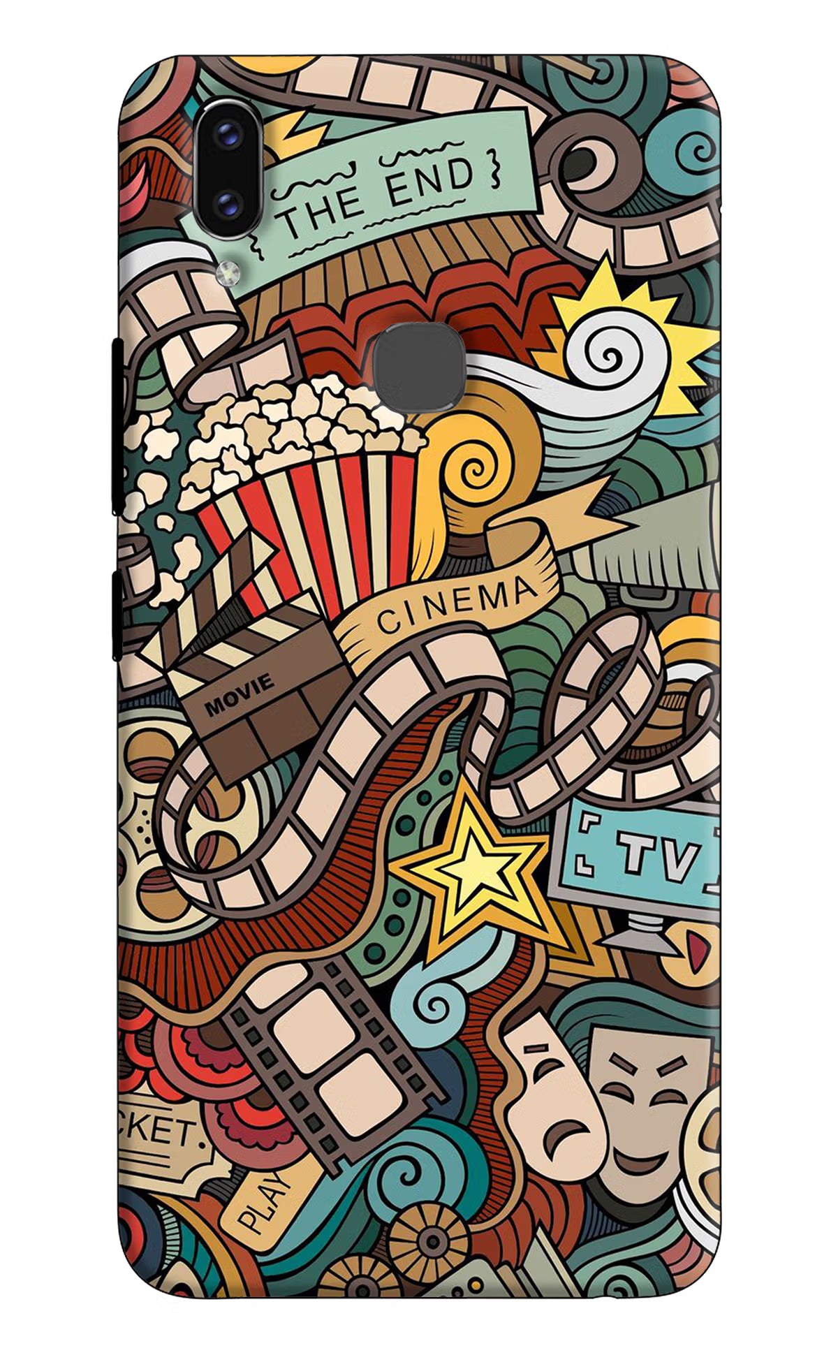 Cinema Abstract Vivo V9/V9 Pro/V9 Youth Hard Case Back Cover by Casekaro