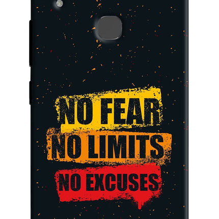 No Fear No Limits No Excuse Vivo V9/V9 Pro/V9 Youth Hard Case Back Cover by Casekaro
