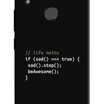 Life Motto Code Vivo V9/V9 Pro/V9 Youth Hard Case Back Cover by Casekaro